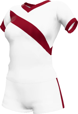 White kit with a maroon sash